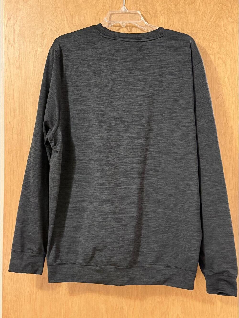 Puma Men's Crew Neck Sweatshirt | Size XXL | Dark Heather Black - Picture 2 of 7